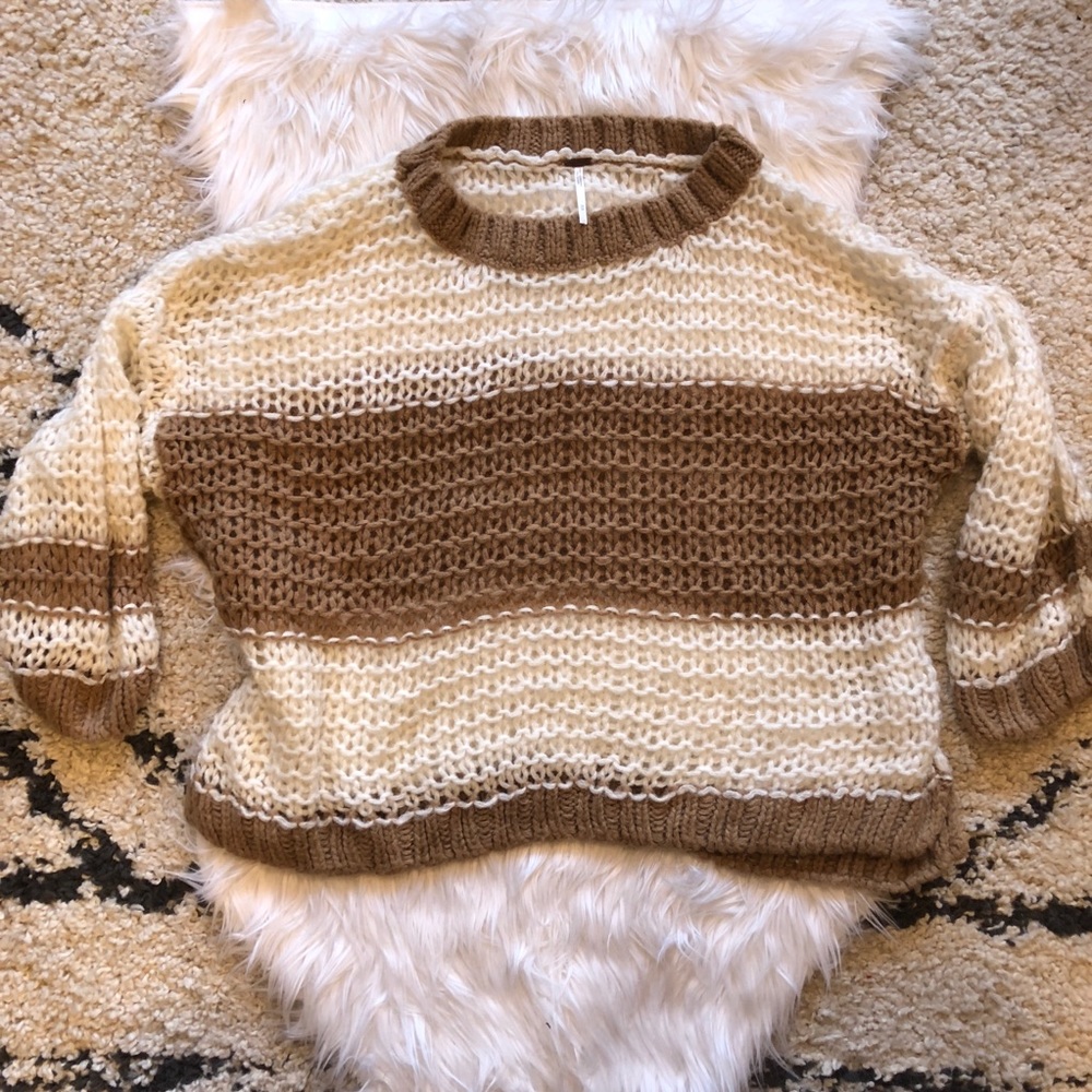 Free People Over-sized Open Knit Sweater